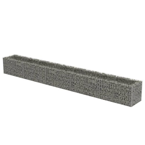 Gabion Raised Bed Galvanised Steel 450x50x50cm
