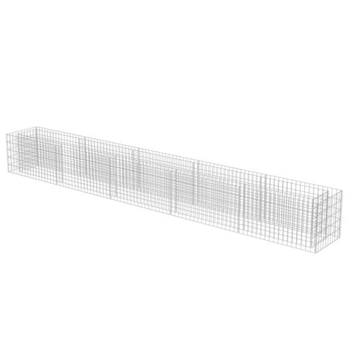 Gabion Raised Bed Galvanised Steel 450x50x50cm - Image 3