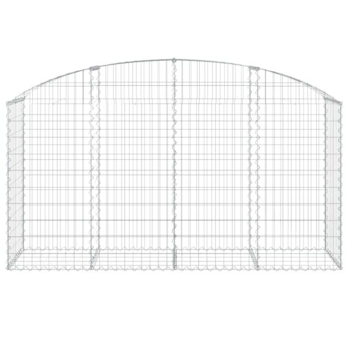 Arched Gabion Basket 200x50x100/120cm Galvanised Iron - Image 3