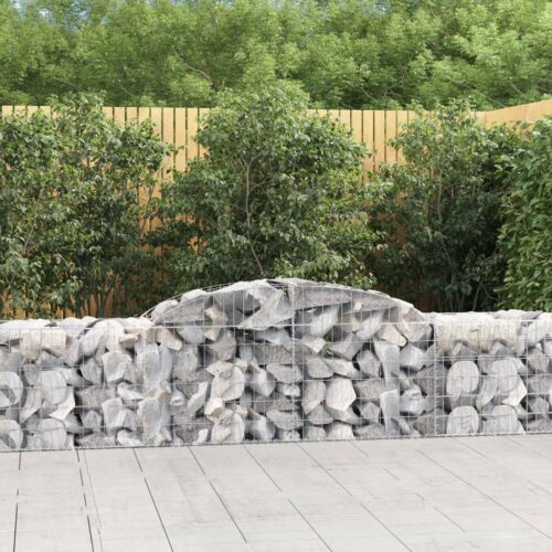 Arched Gabion Basket 300x50x60/80cm Galvanised Iron - Image 2