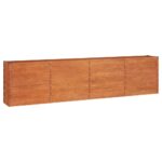 Garden Raised Bed Rusty 320x40x77cm Corten Steel