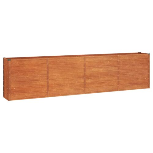 Garden Raised Bed Rusty 320x40x77cm Corten Steel