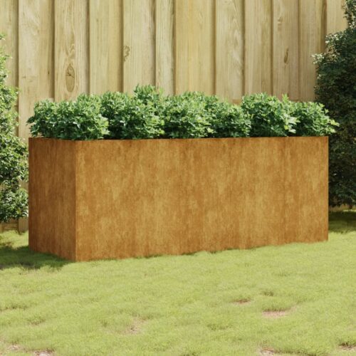 Garden Raised Bed 200x80x80cm Corten Steel - Image 2