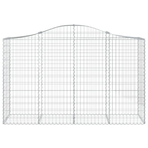 Arched Gabion Basket 200x50x120/140cm Galvanised Iron - Image 3