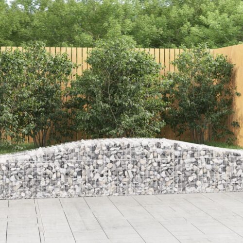Arched Gabion Basket 400x50x40/60cm Galvanised Iron - Image 2
