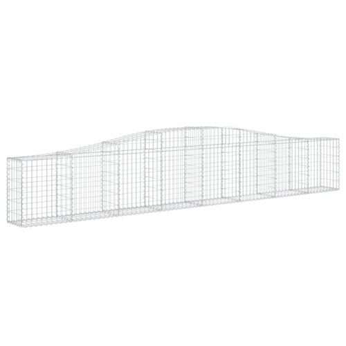 Arched Gabion Basket 400x30x60/80cm Galvanised Iron