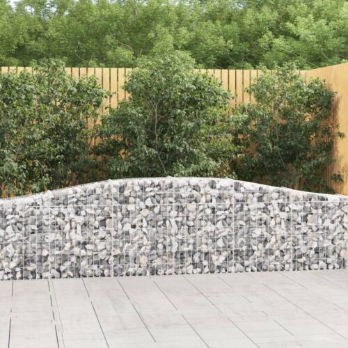 Arched Gabion Basket 400x30x60/80cm Galvanised Iron - Image 2