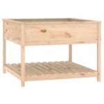 Planter with Shelf 111.5x111.5x81cm Solid Wood Pine