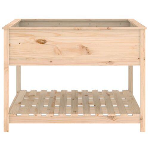 Planter with Shelf 111.5x111.5x81cm Solid Wood Pine - Image 5