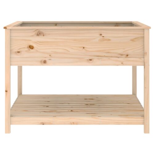 Planter with Shelf 111.5x111.5x81cm Solid Wood Pine - Image 6