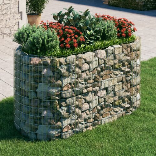 Gabion Raised Bed Galvanised Iron 200x100x100cm - Image 2