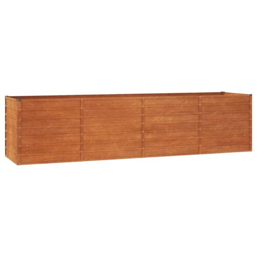 Garden Raised Bed Rusty 320x80x77cm Corten Steel