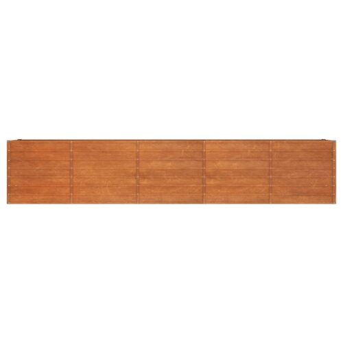 Garden Raised Bed Rusty 400x80x77cm Corten Steel - Image 4
