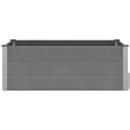 Garden Raised Bed WPC 150x50x54cm Grey - Image 4