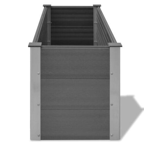Garden Raised Bed WPC 150x50x54cm Grey - Image 5