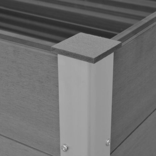 Garden Raised Bed WPC 150x50x54cm Grey - Image 6
