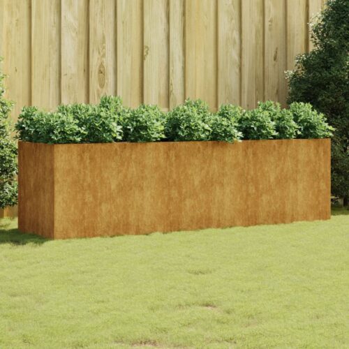 Garden Raised Bed 280x80x80cm Corten Steel - Image 2