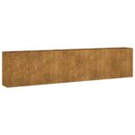 Garden Raised Bed 360x40x80cm Corten Steel
