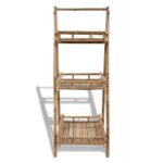 Bamboo Garden Plant Stand Folding Outdoor Flower Pot Display Storage Shelf Rack