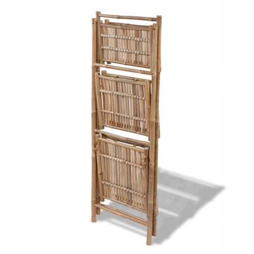 Bamboo Garden Plant Stand Folding Outdoor Flower Pot Display Storage Shelf Rack - Image 3