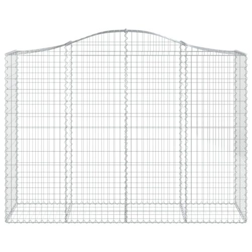 Arched Gabion Basket 200x50x140/160cm Galvanised Iron - Image 3