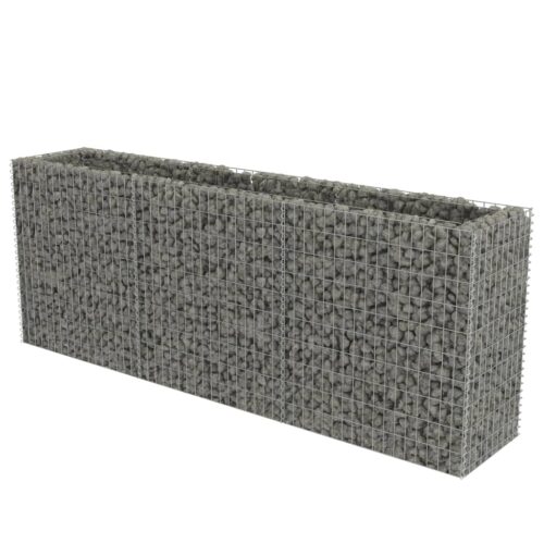 Gabion Raised Bed Galvanised Steel 270x50x100cm - Image 2