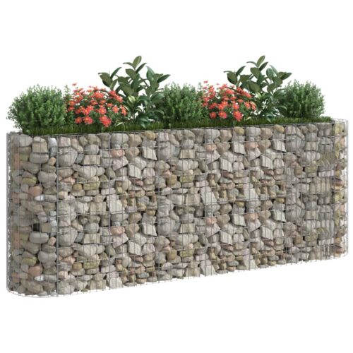 Gabion Raised Bed Galvanised Iron 260x50x100cm - Image 7