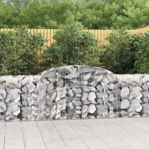 Arched Gabion Basket 300x50x80/100cm Galvanised Iron - Image 2