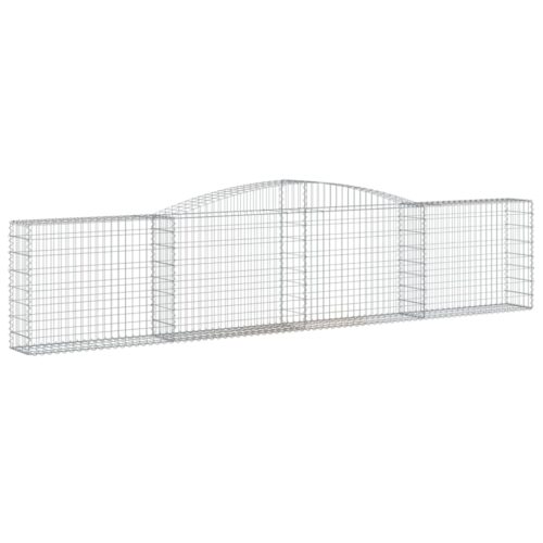 Arched Gabion Basket 400x30x80/100cm Galvanised Iron