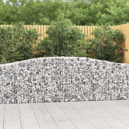 Arched Gabion Basket 400x30x80/100cm Galvanised Iron - Image 2