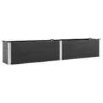 Garden Raised Bed 200x50x54cm WPC Grey
