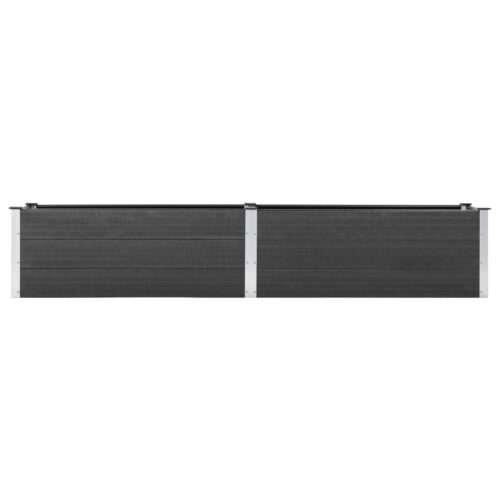 Garden Raised Bed 200x50x54cm WPC Grey - Image 3
