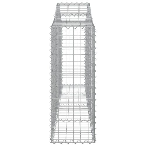 Arched Gabion Baskets 2pcs 200x30x80/100cm Galvanised Iron - Image 5