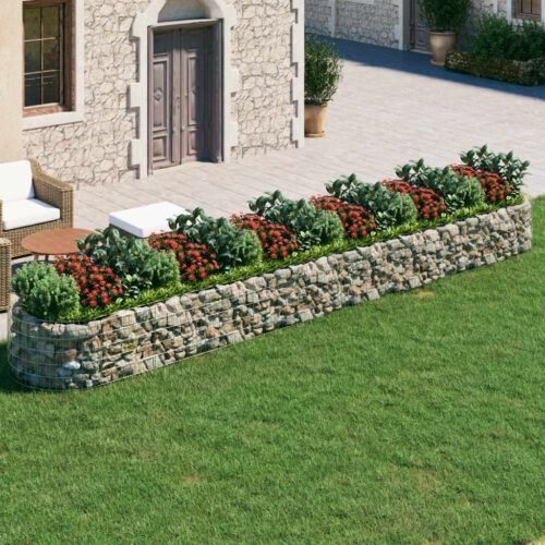 Gabion Raised Bed Galvanised Iron 600x100x50cm - Image 2
