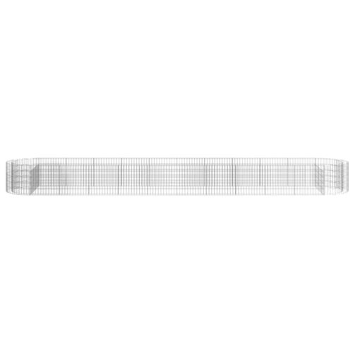 Gabion Raised Bed Galvanised Iron 600x100x50cm - Image 4