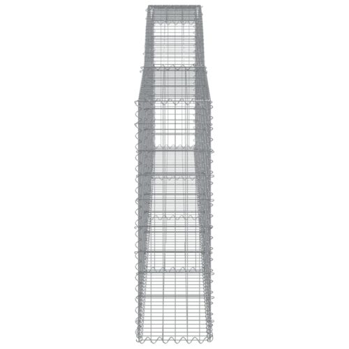 Arched Gabion Basket 400x30x100/120cm Galvanised Iron - Image 4