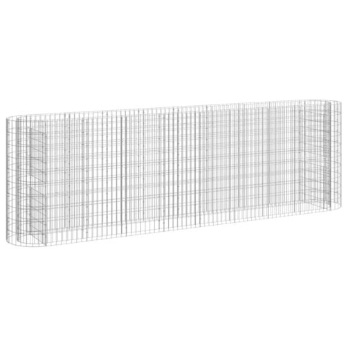 Gabion Raised Bed Galvanised Iron 330x50x100cm