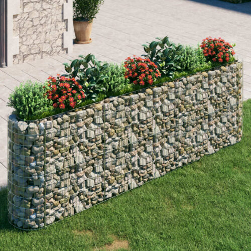 Gabion Raised Bed Galvanised Iron 330x50x100cm - Image 2