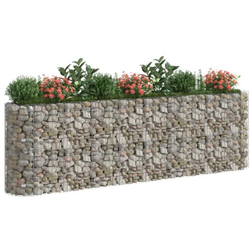 Gabion Raised Bed Galvanised Iron 330x50x100cm - Image 3