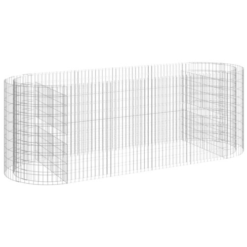 Gabion Raised Bed Galvanised Iron 300x100x100cm