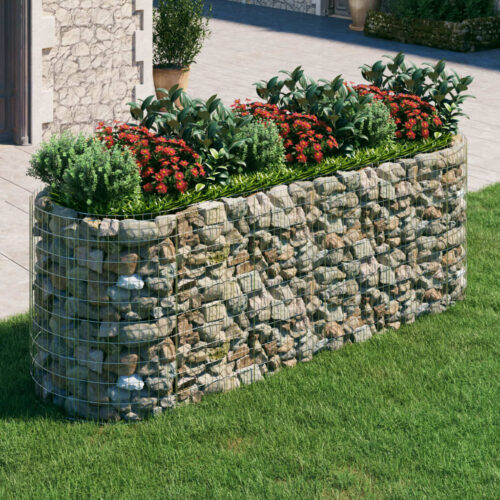 Gabion Raised Bed Galvanised Iron 300x100x100cm - Image 2