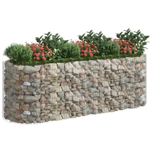 Gabion Raised Bed Galvanised Iron 300x100x100cm - Image 3