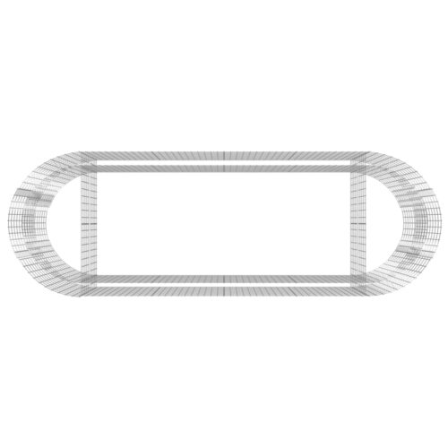 Gabion Raised Bed Galvanised Iron 300x100x100cm - Image 6