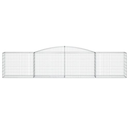 Arched Gabion Basket 400x50x80/100cm Galvanised Iron - Image 3