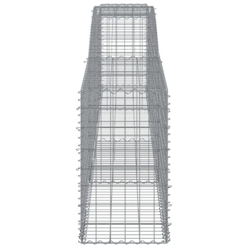 Arched Gabion Basket 400x50x80/100cm Galvanised Iron - Image 4