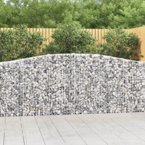 Arched Gabion Basket 400x30x100/120cm Galvanised Iron - Image 2