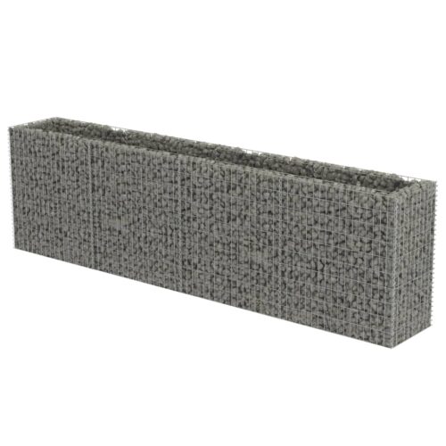 Gabion Raised Bed Galvanised Steel 360x50x100cm