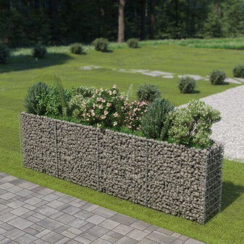 Gabion Raised Bed Galvanised Steel 360x50x100cm - Image 2