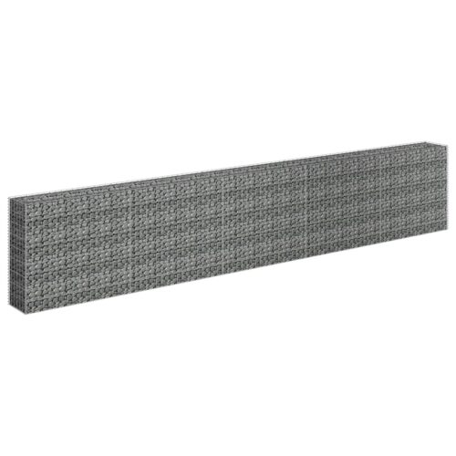 Gabion Raised Bed Galvanised Steel 450x30x90cm - Image 3