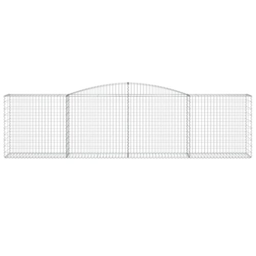 Arched Gabion Basket 400x50x100/120cm Galvanised Iron - Image 3